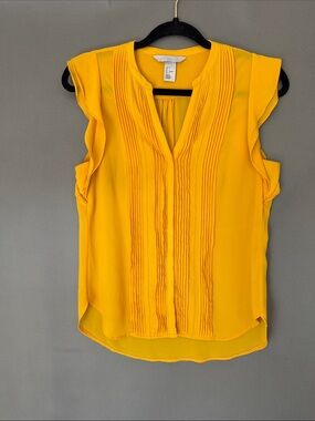 H&M Top H&M Mustard cap sleeve top Excellent Condition